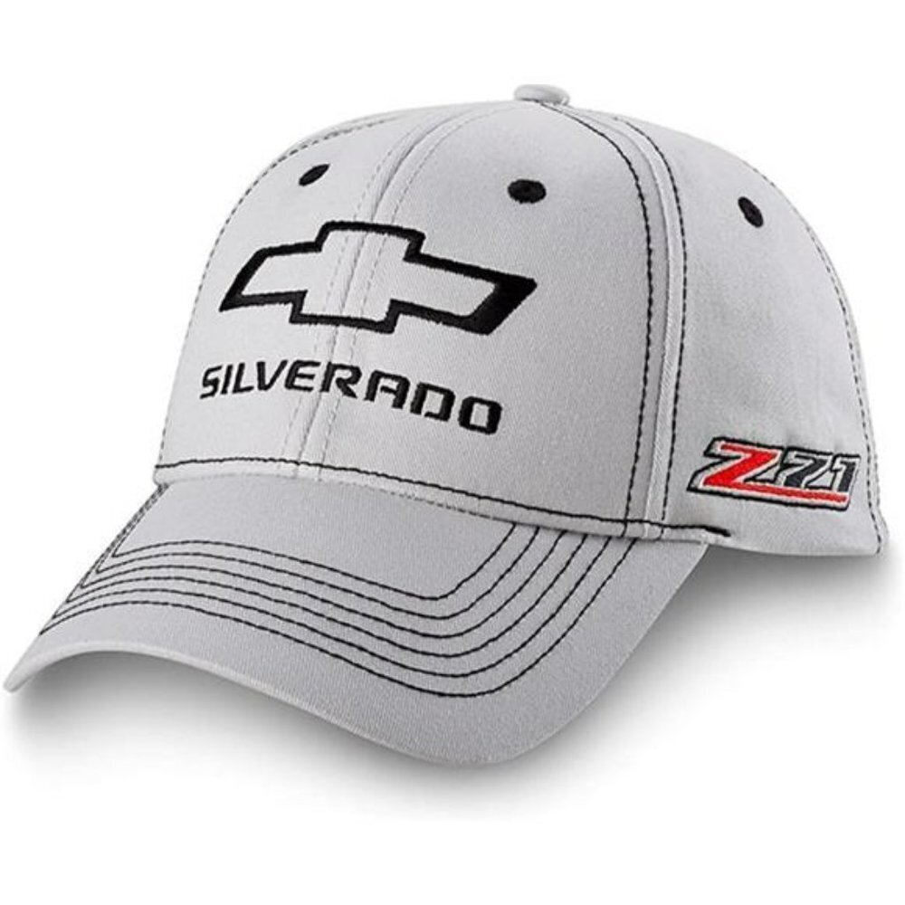 Silverado Z71 Truck Hat Gray Cotton Adjustable